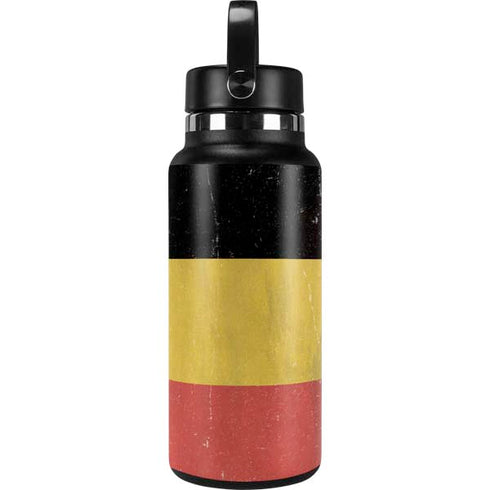 Belgium Flag Distressed Hydro Flask 32oz Wide Mouth Skin